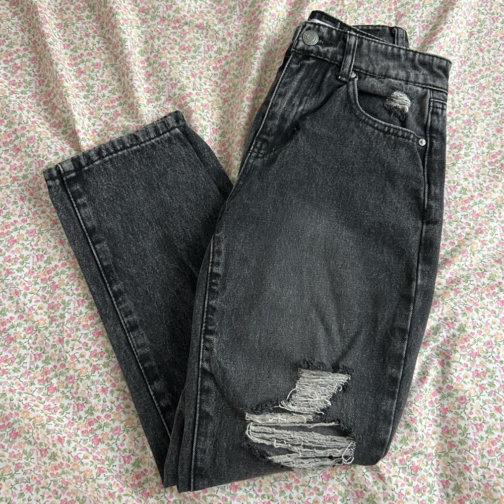 RSQ Black 90’s Jeans Distressed Style
